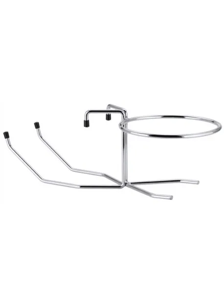 Support de table pour seau à champagne en acier chromé